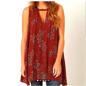 Free People Tree Swing Tank Dress floral XS💐